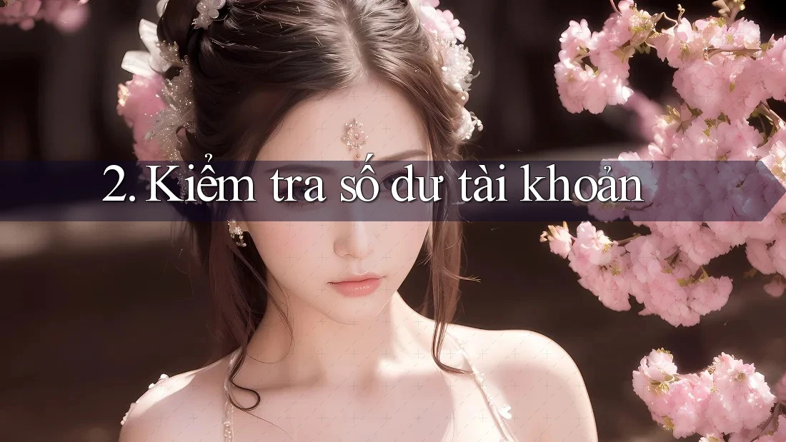 2. Kiểm Tra Số Dư Tài Khoản 2. Kiểm Tra Số Dư Tài Khoản