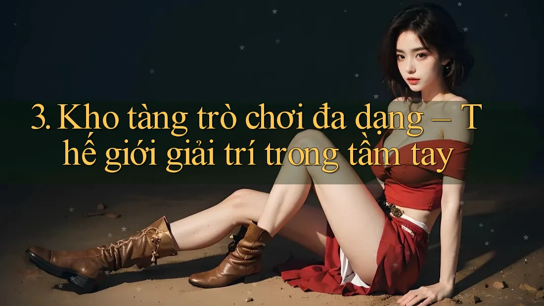 3. Kho tàng trò chơi đa dạng – Thế giới giải trí trong tầm tay 3. Kho tàng trò chơi đa dạng – Thế giới giải trí trong tầm tay