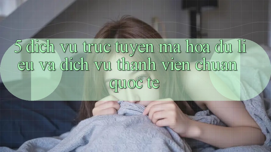 5. Dịch vụ trực tuyến Mã hóa dữ liệu Và Dịch Vụ Thành viên Chuẩn Quốc Tế