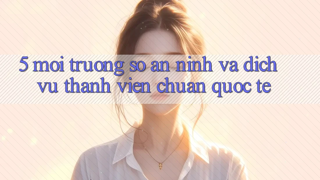 5. Môi trường số An ninh Và Dịch Vụ Thành viên Chuẩn Quốc Tế 5. Môi trường số An ninh Và Dịch Vụ Thành viên Chuẩn Quốc Tế
