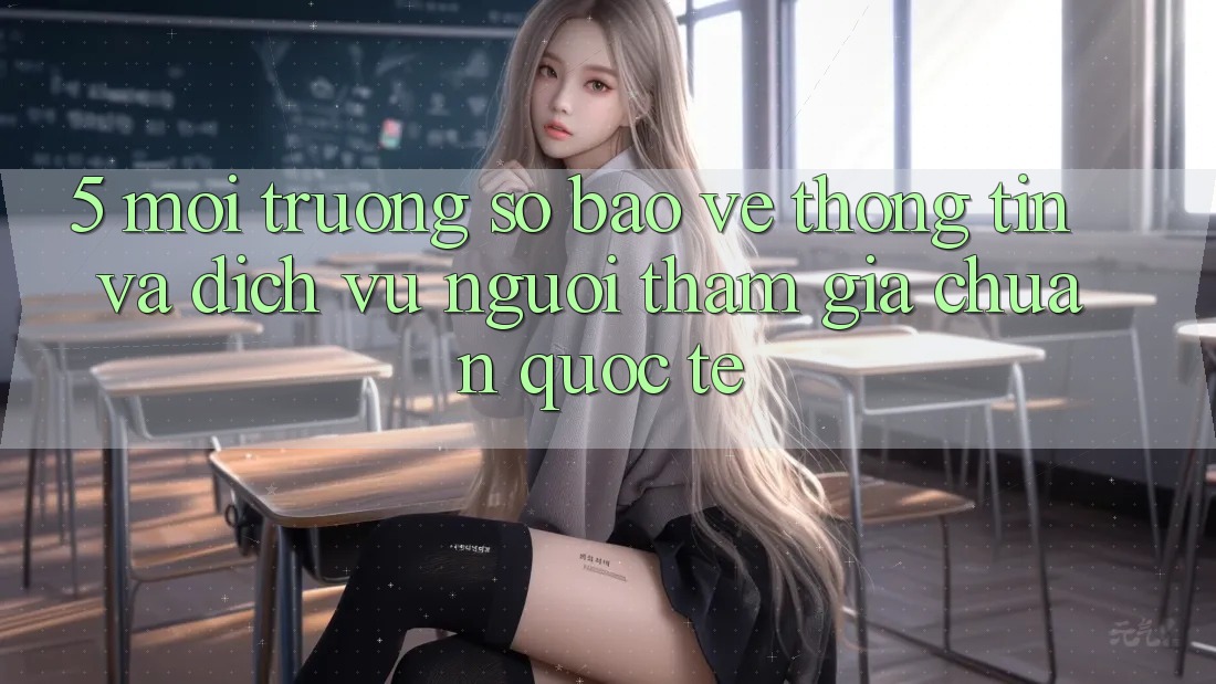 5. Môi trường số Bảo vệ thông tin Và Dịch Vụ Người tham gia Chuẩn Quốc Tế
