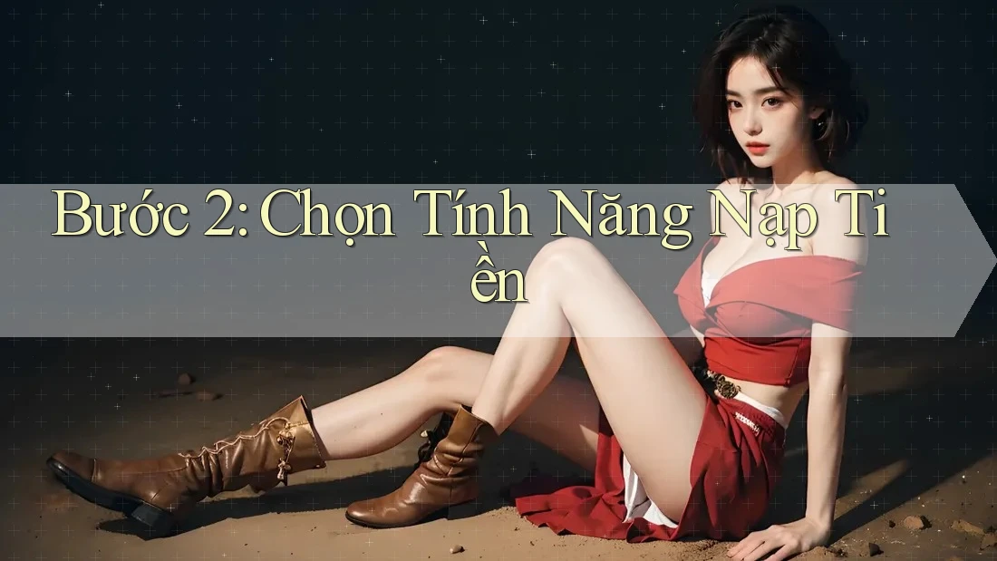 Bước 2: Chọn Tính Năng Nạp Tiền Bước 2: Chọn Tính Năng Nạp Tiền