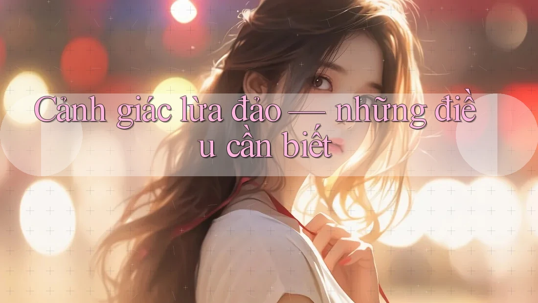 Cảnh giác lừa đảo: những điều cần biết Cảnh giác lừa đảo: những điều cần biết