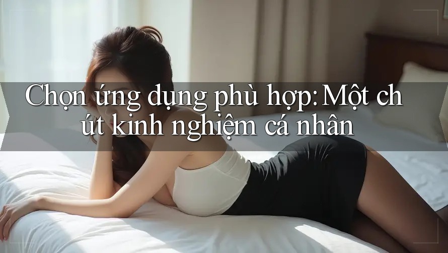 Chọn ứng dụng phù hợp: Một chút kinh nghiệm cá nhân