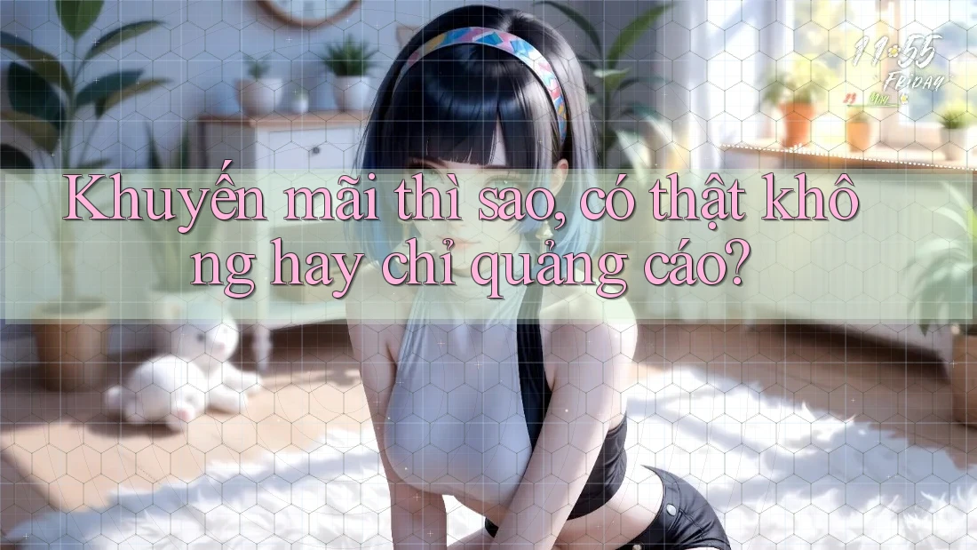 Khuyến mãi thì sao, có thật không hay chỉ quảng cáo?