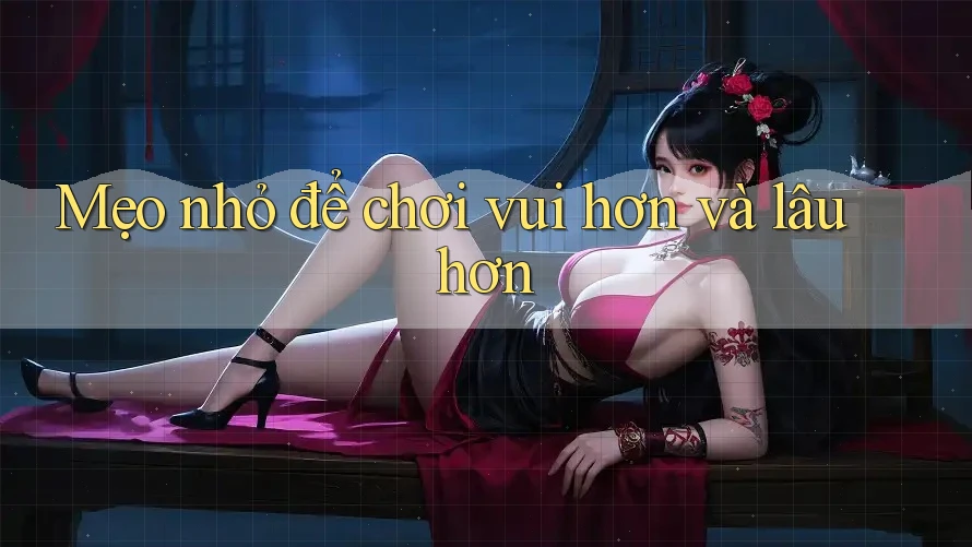 Mẹo nhỏ để chơi vui hơn và lâu hơn