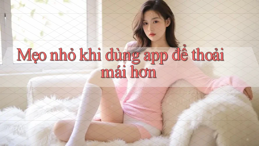 Mẹo nhỏ khi dùng app để thoải mái hơn Mẹo nhỏ khi dùng app để thoải mái hơn
