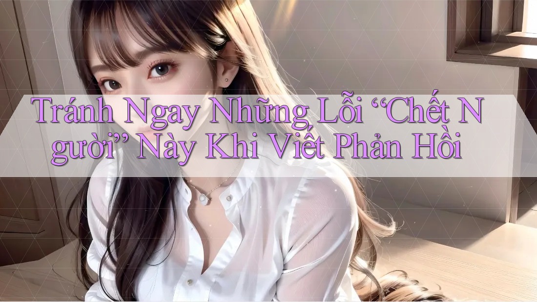 Tránh Ngay Những Lỗi “Chết Người” Này Khi Viết Phản Hồi Tránh Ngay Những Lỗi “Chết Người” Này Khi Viết Phản Hồi