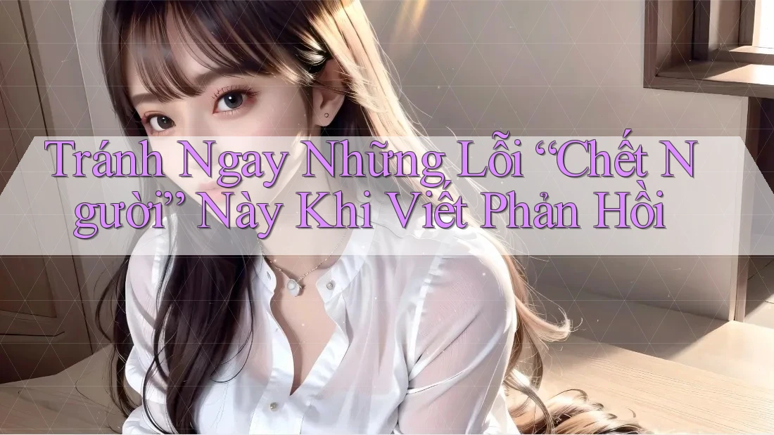 Tránh Ngay Những Lỗi “Chết Người” Này Khi Viết Phản Hồi Tránh Ngay Những Lỗi “Chết Người” Này Khi Viết Phản Hồi